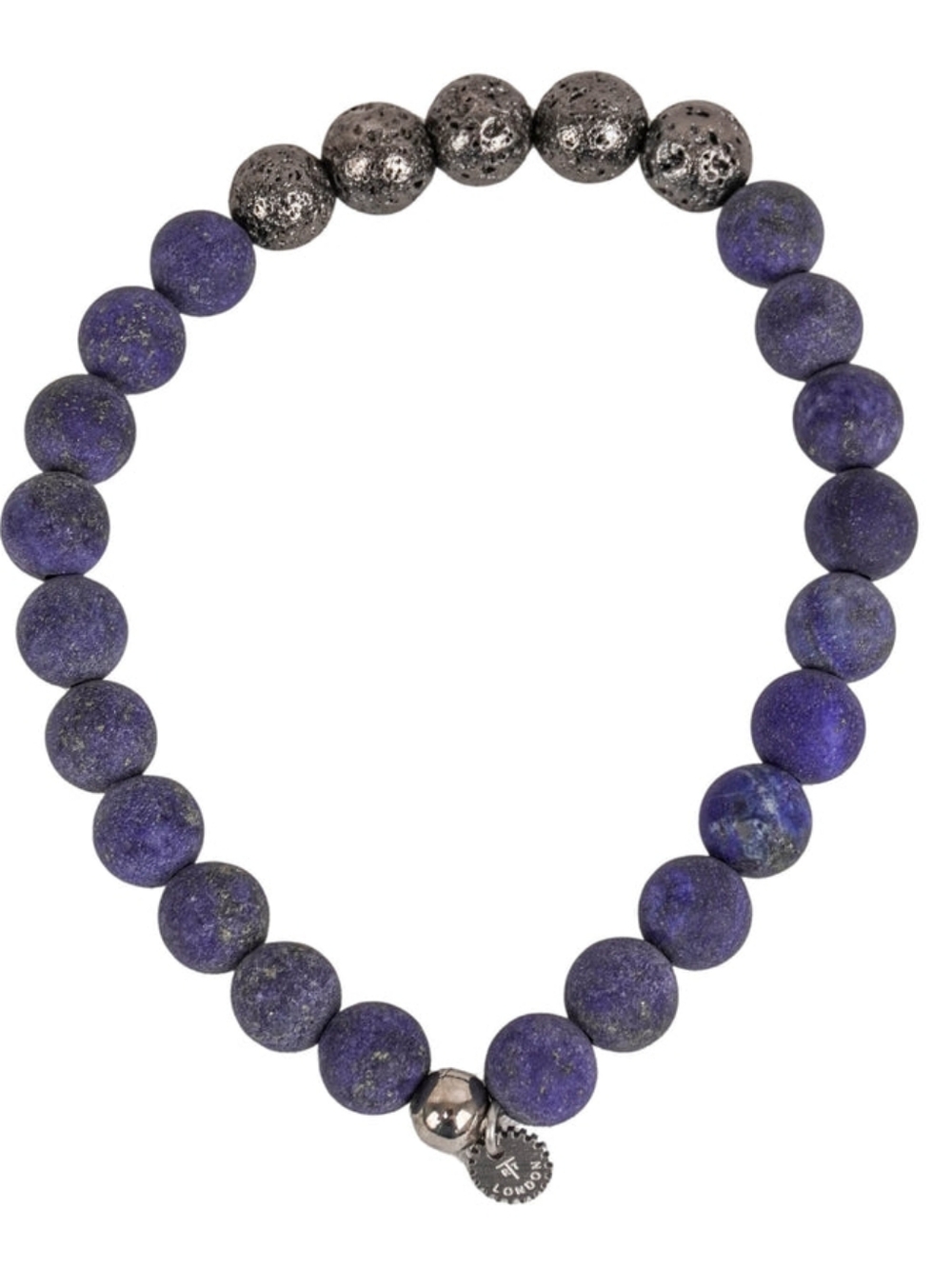 Nib Tateossian Lapis Vesuvius Bead Stretch Bracelet in Lapis Blue